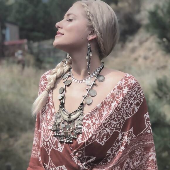 Rare Vintage Traditional Moon Necklace India Nomadic Banjara - Picture 2 of 6